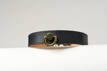 The Black Muse | Luxury Leather Bondage Collar