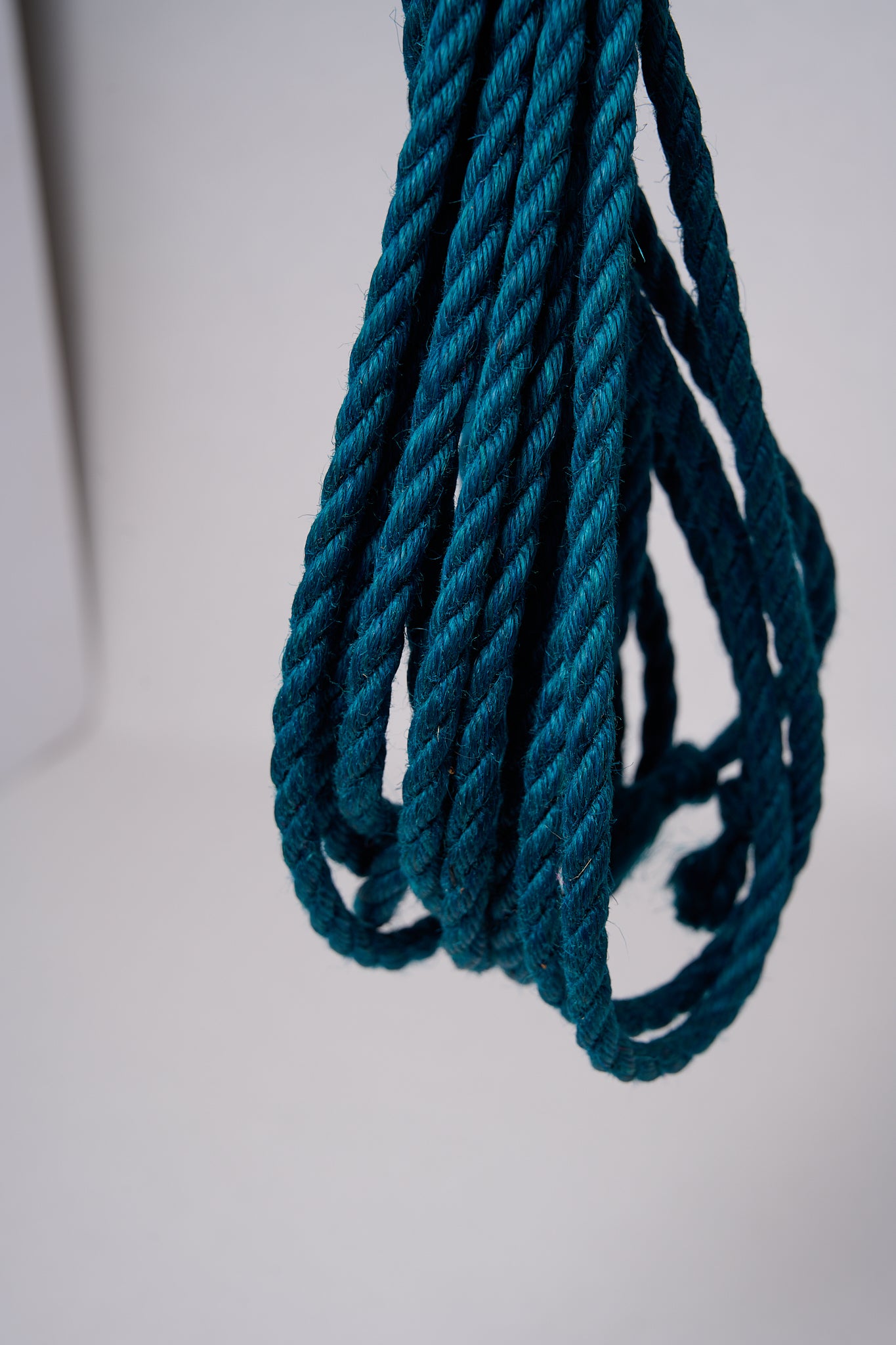Blue Lovey Subby shibari Jute rope.