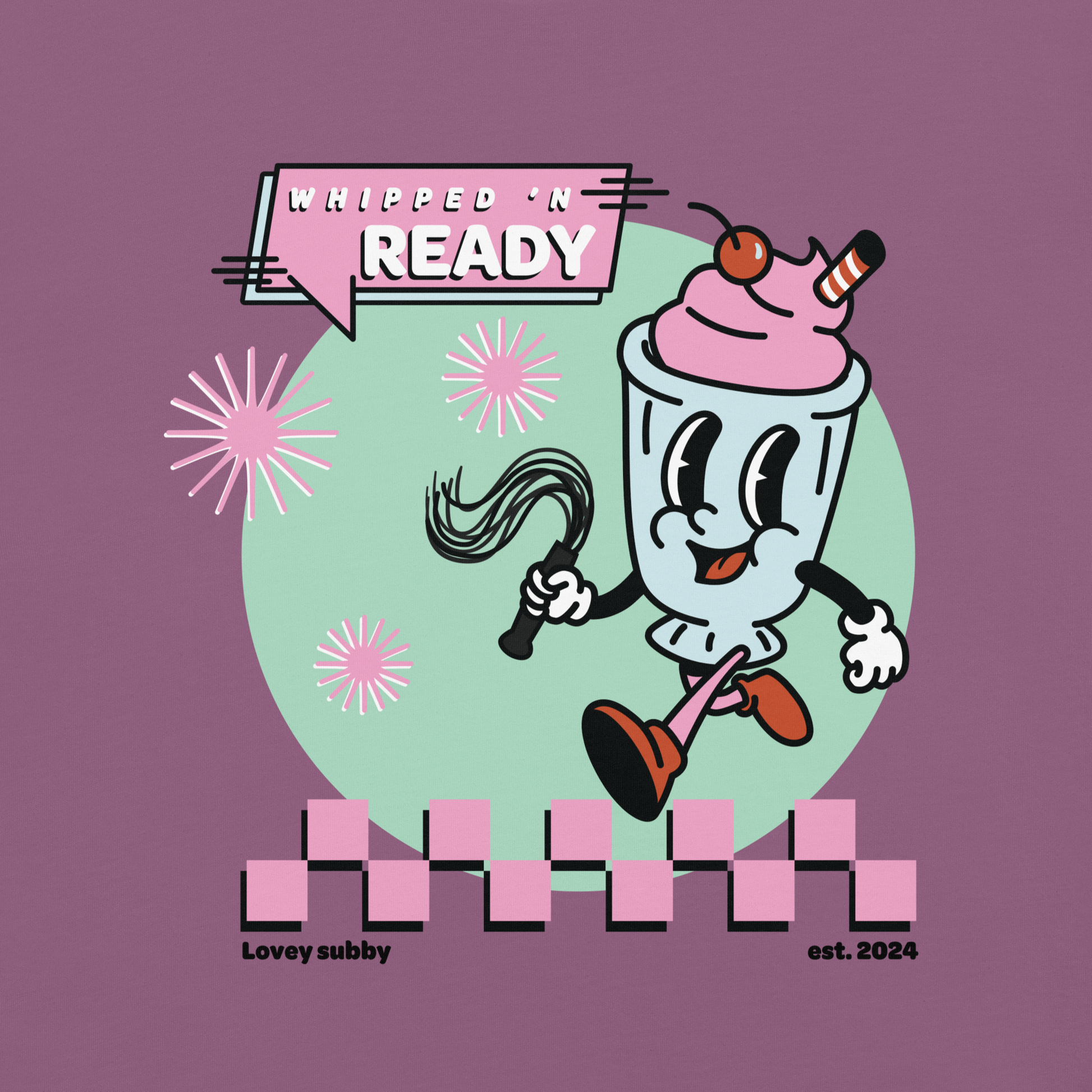 retro 50's ice cream shake animation whipped 'n ready
