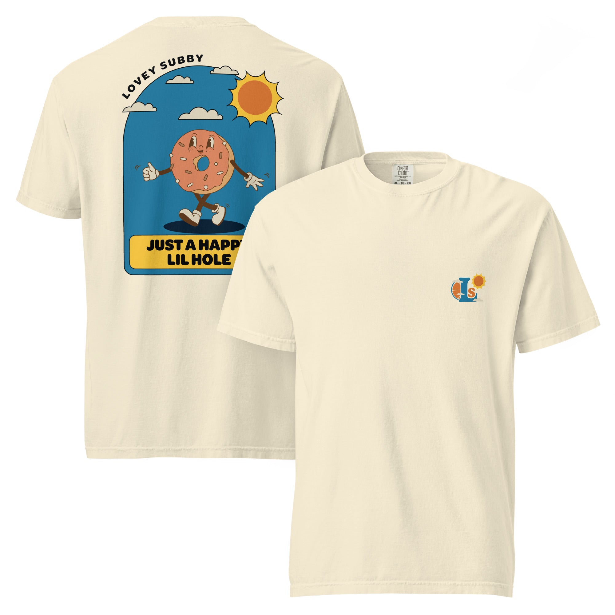 Happy Lil Hole T-Shirt – Retro Donut Graphic Tee for Kinky